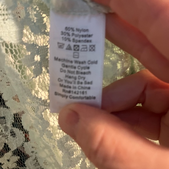 LuLaroe Lace mint Joy…Size Large - Picture 6 of 8